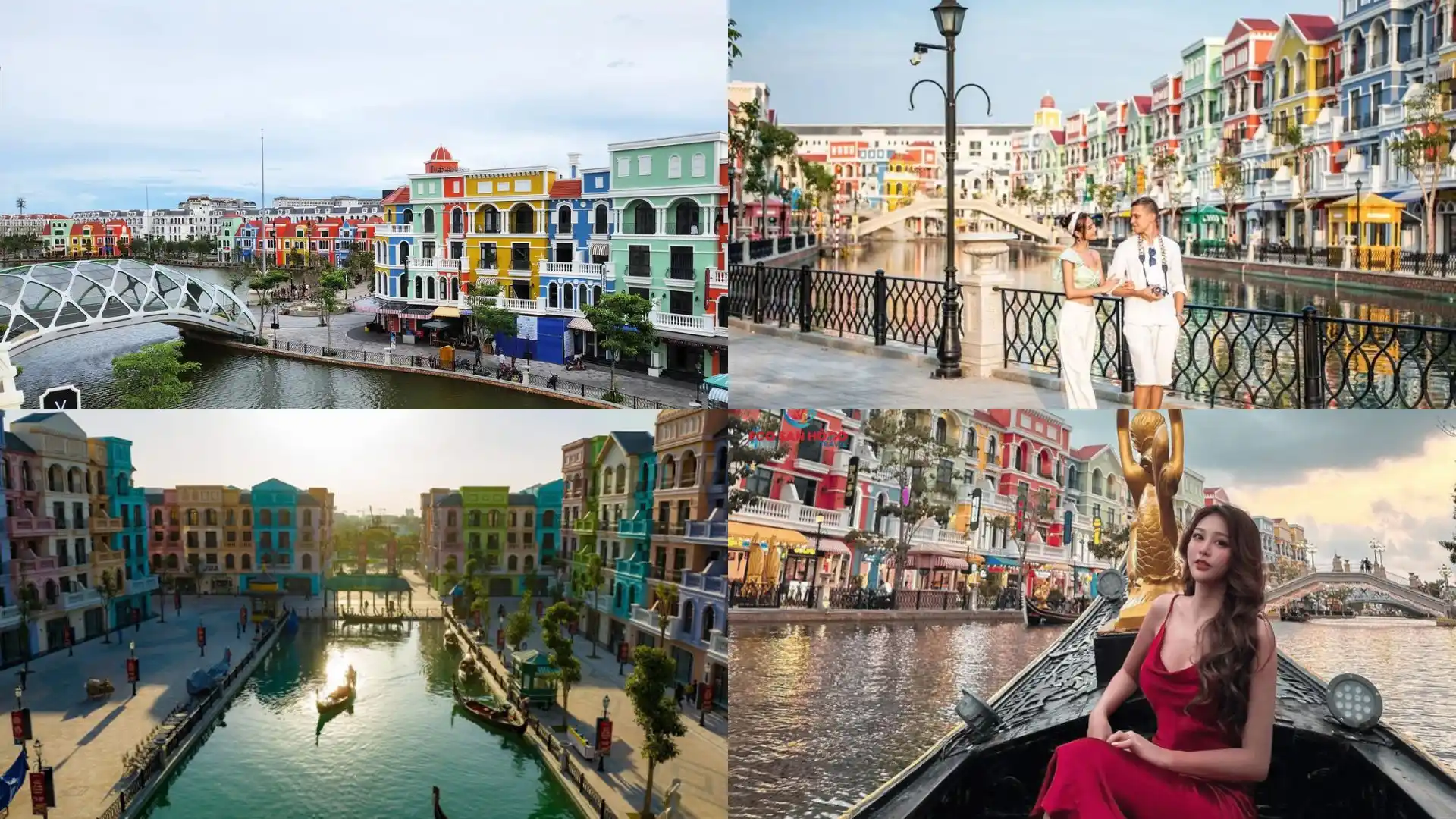 Chèo thuyền Gondola trên sông Venice Grand World Phú Quốc