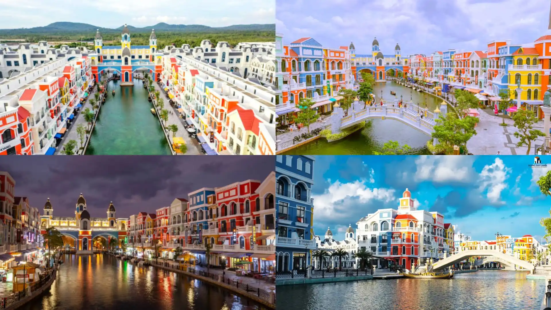 Khu phố sắc màu ven sông lãng mạn tại Grand World Phú Quốc