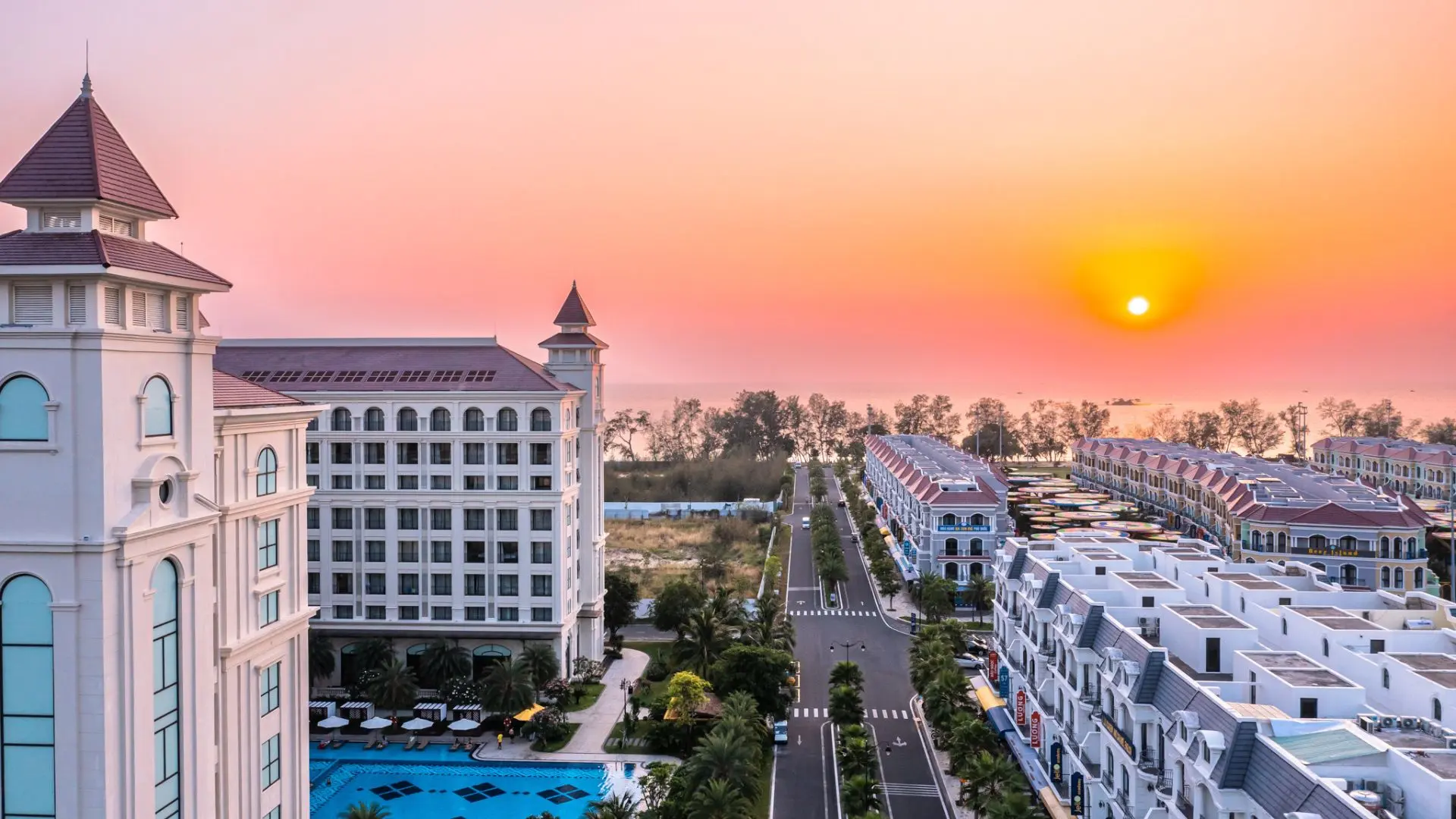 Không gian resort nghỉ dưỡng cao cấp view biển tại đảo ngọc Phú Quốc