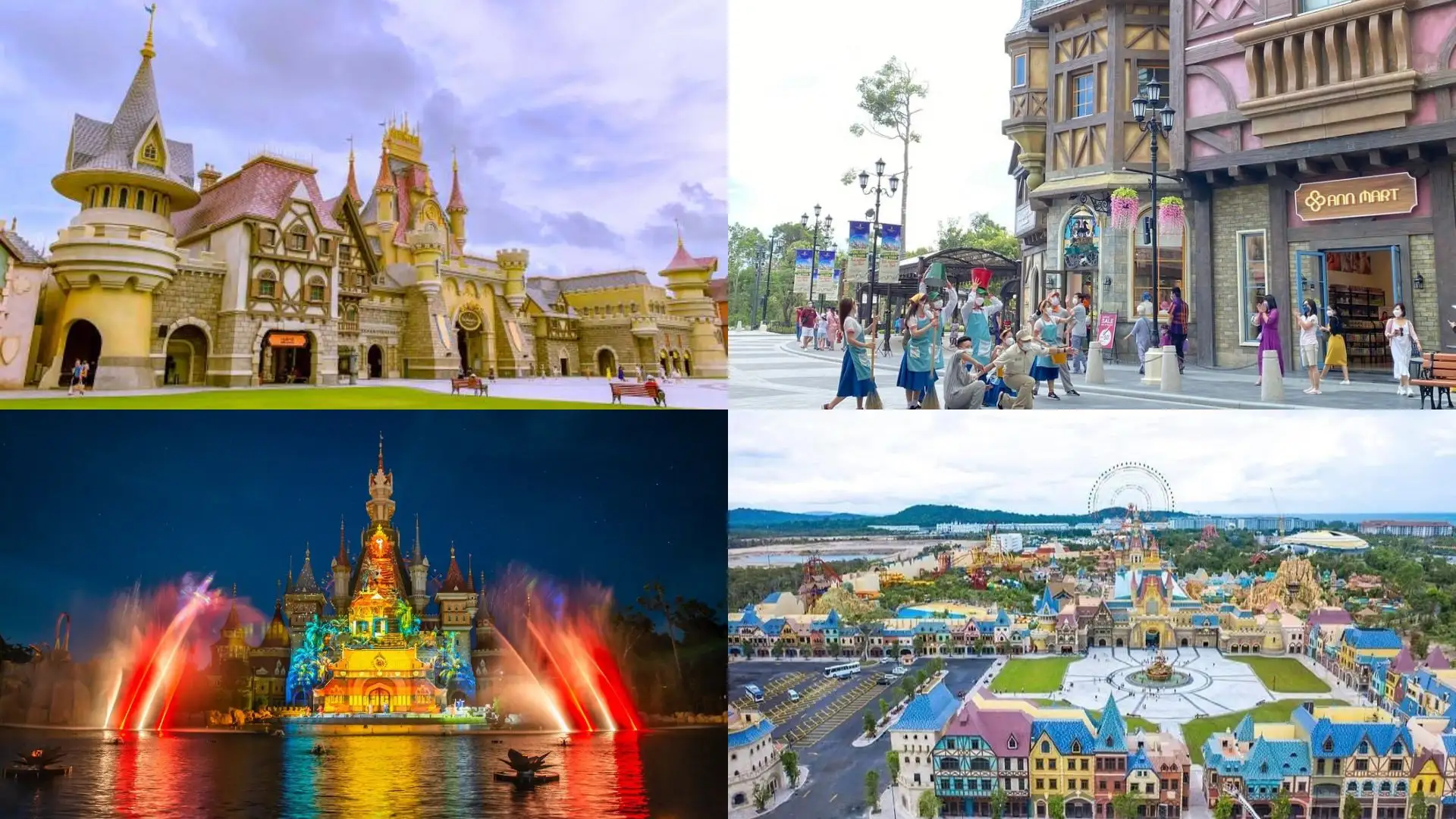 Toàn cảnh các phân khu vui chơi rực rỡ tại VinWonders Phú Quốc