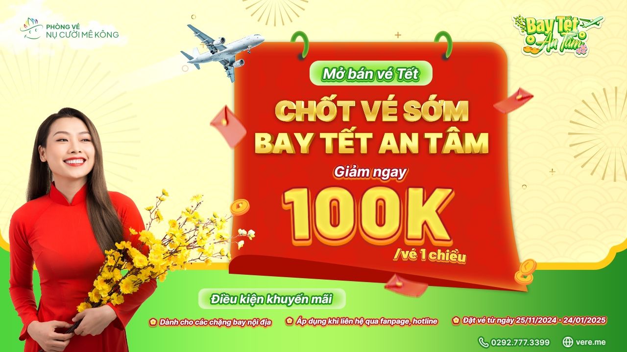 Đặt vé máy bay Tết giá rẻ