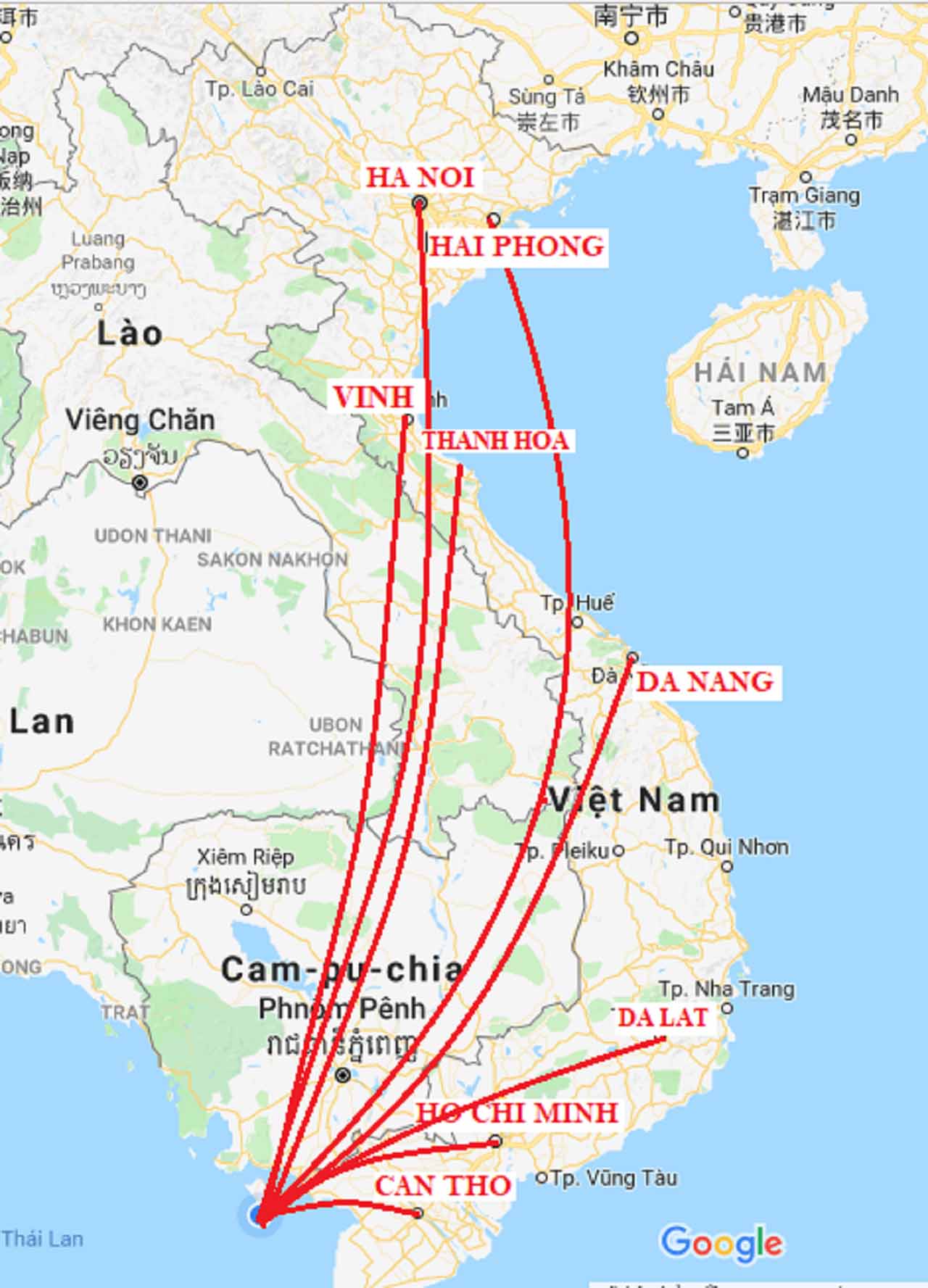 giá vé máy bay cần thơ phú quốc