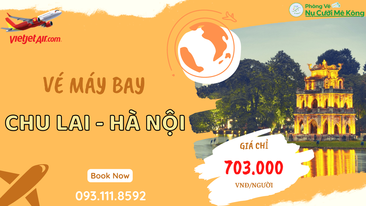 Vé máy bay Chu Lai đi Hà Nội giá rẻ chỉ 99.000 (2024) - Săn vé máy bay giá rẻ cùng vere.me