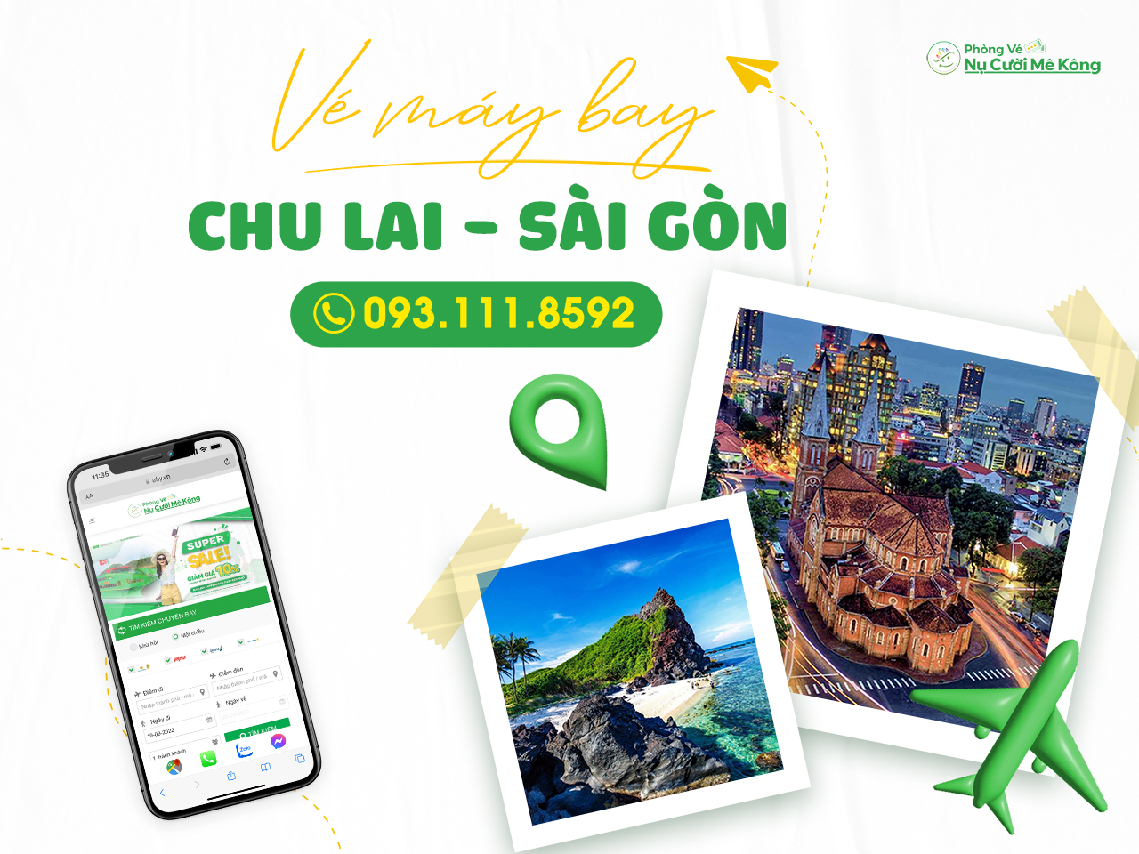 Giá vé máy bay Chu Lai Sài Gòn
