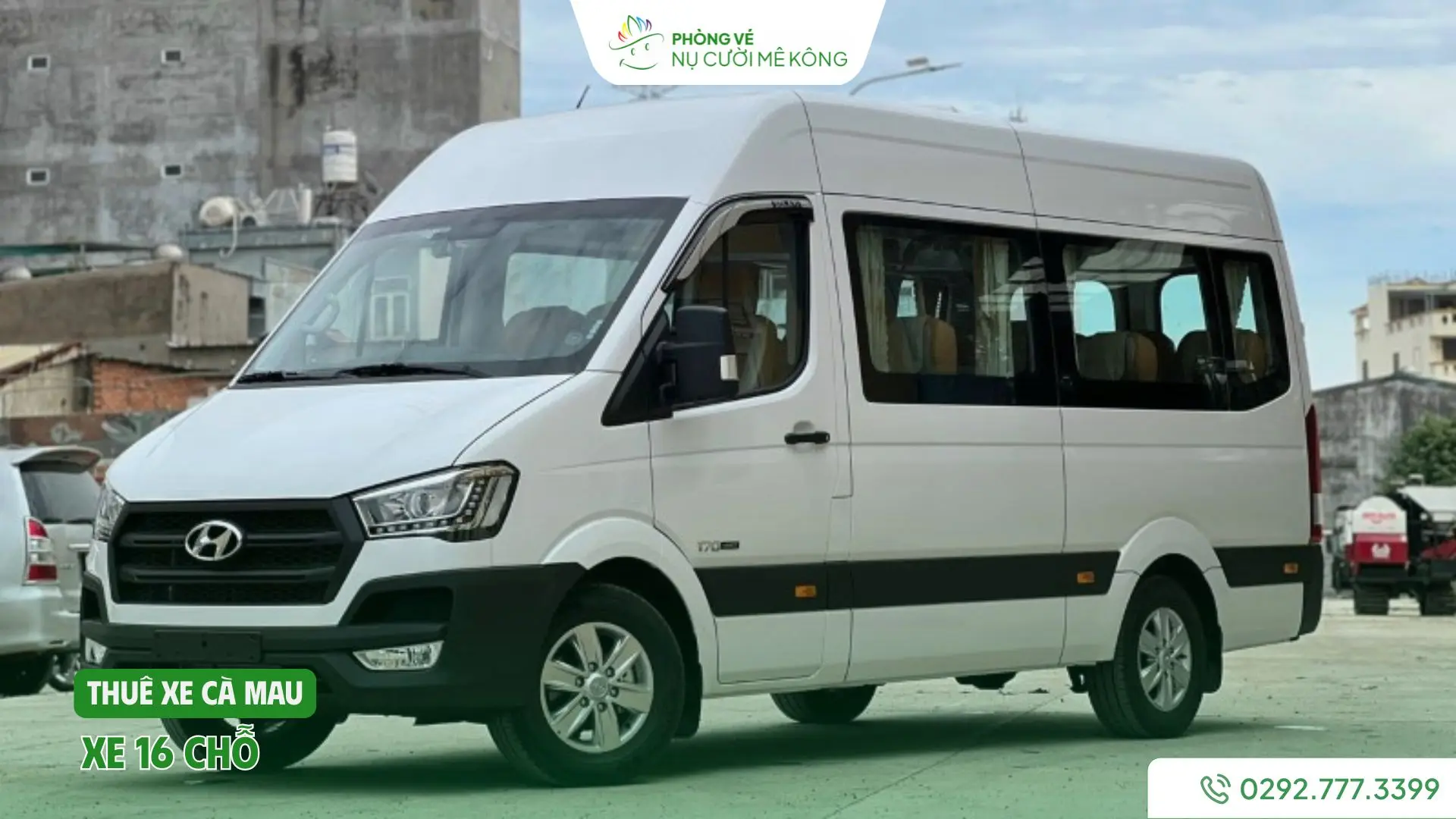 Xe 16 chỗ cho thuê nội ô Cà Mau tại Vere