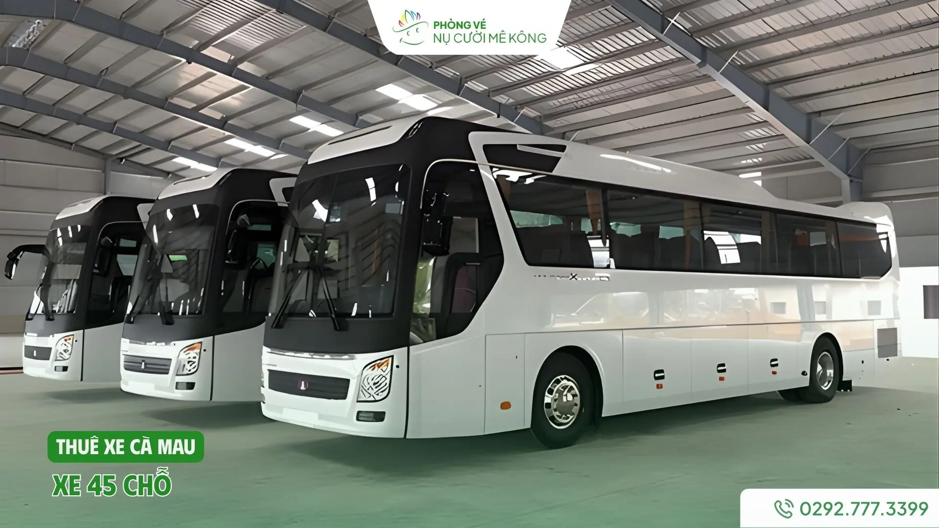 Dịch vụ thuê xe 45 chỗ nội ô Cà Mau tại Vere