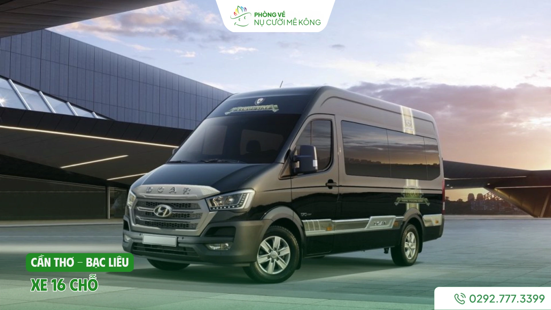 Xe 16 chỗ từ Cần Thơ đi Bạc Liêu của Vere