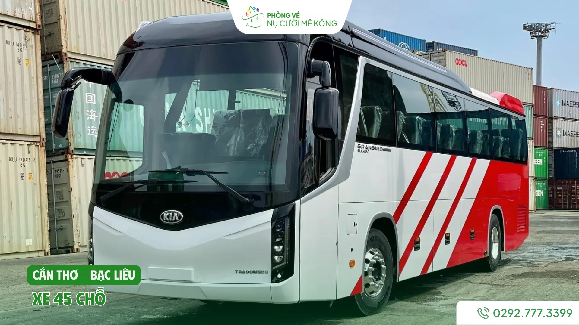 Xe 45 chỗ từ Cần Thơ đi Bạc Liêu của Vere