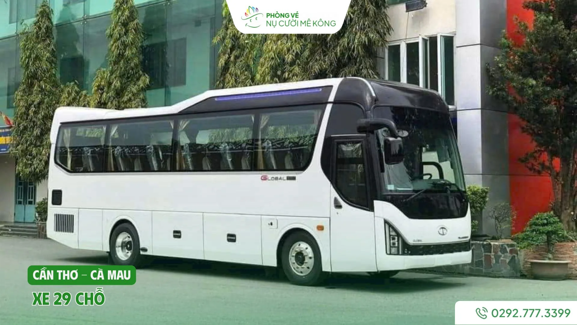 Xe 29 chỗ từ Cần Thơ đi Cà Mau của Vere