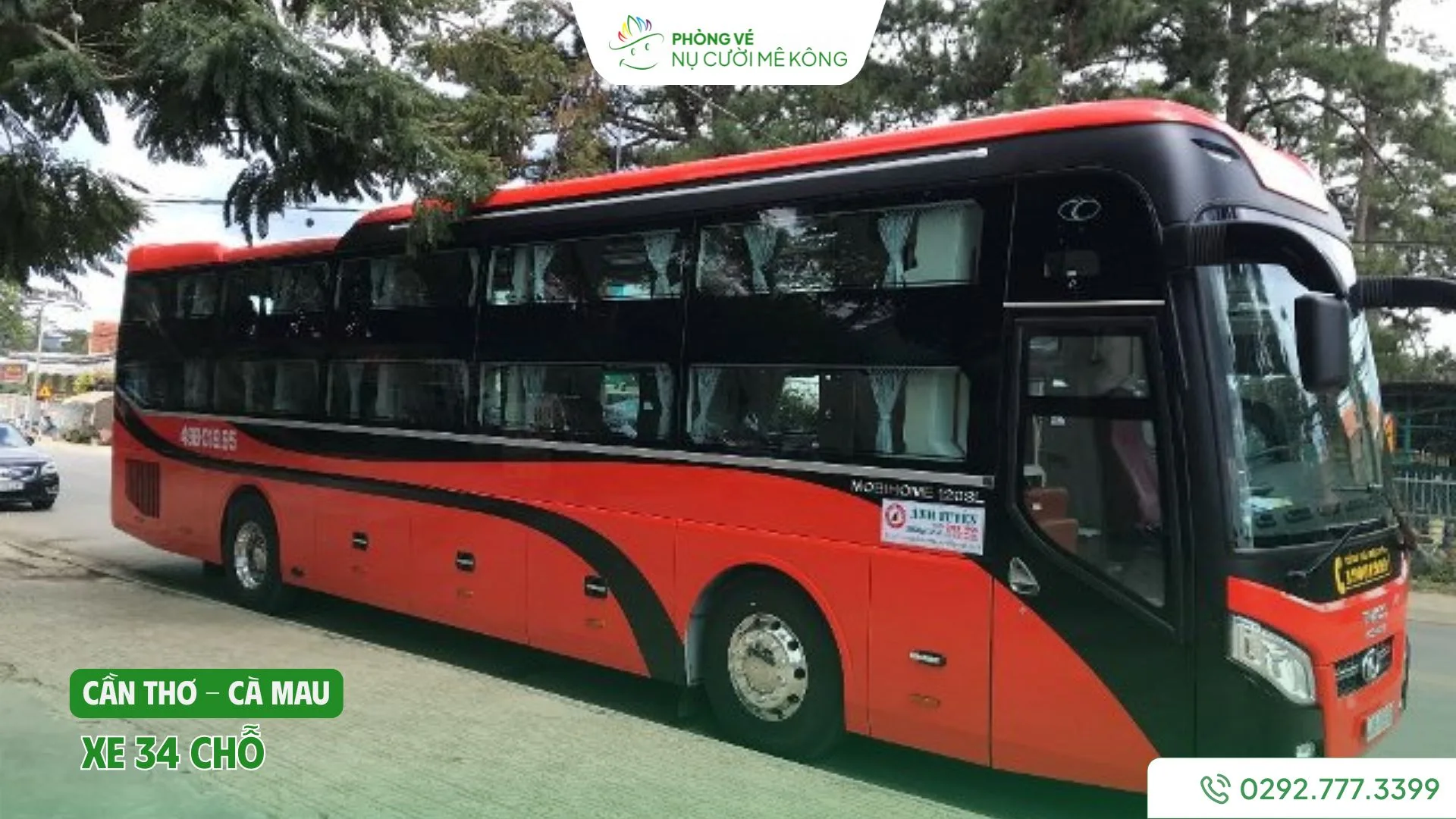 Xe 34 chỗ từ Cần Thơ đi Cà Mau của Vere