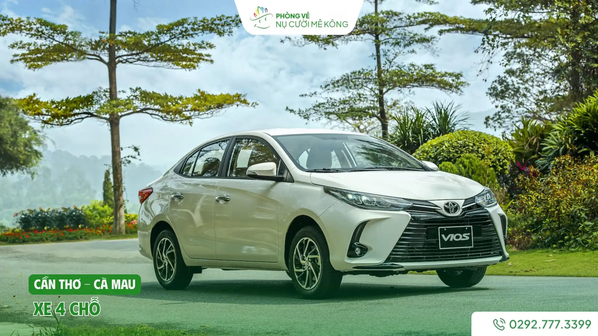 Xe 4 chỗ từ Cần Thơ đi Cà Mau của Vere