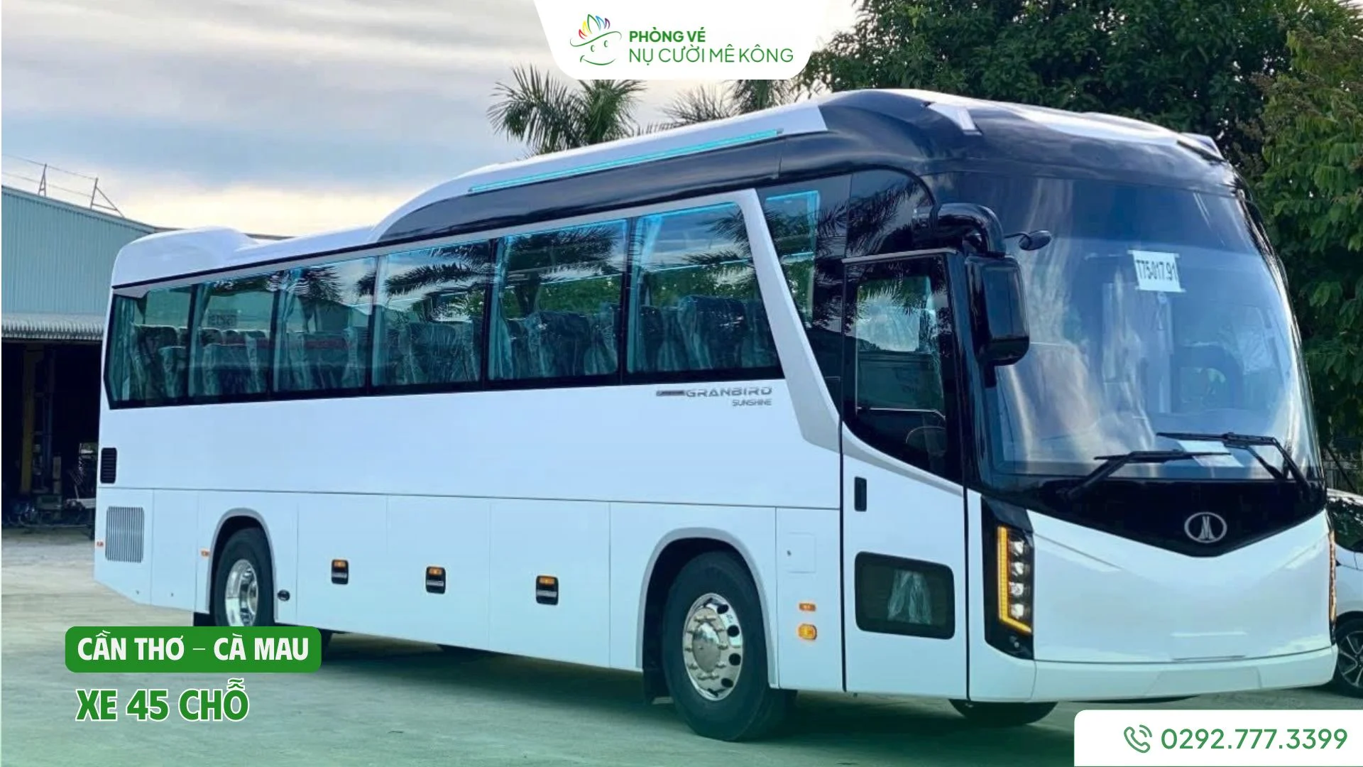 Xe 45 chỗ từ Cần Thơ đi Cà Mau của Vere