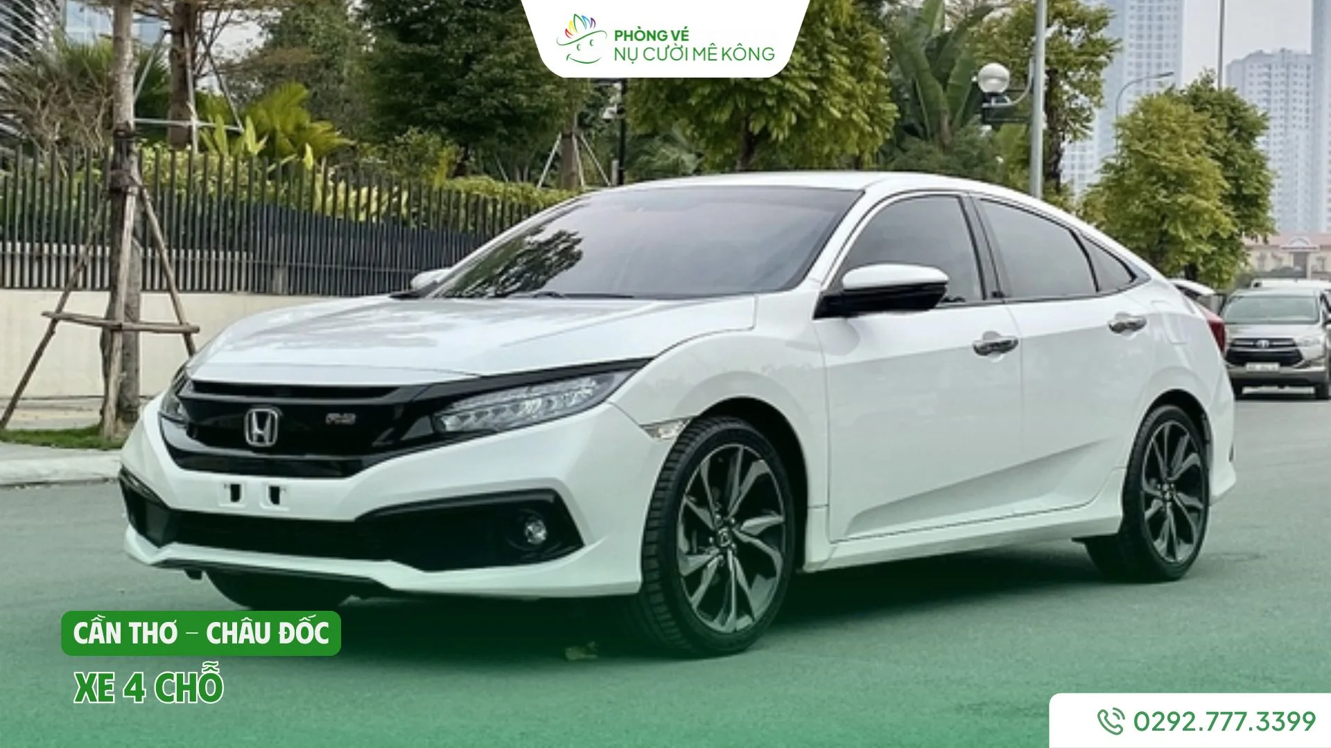 Xe 4 chỗ từ Cần Thơ đi Châu Đốc của Vere