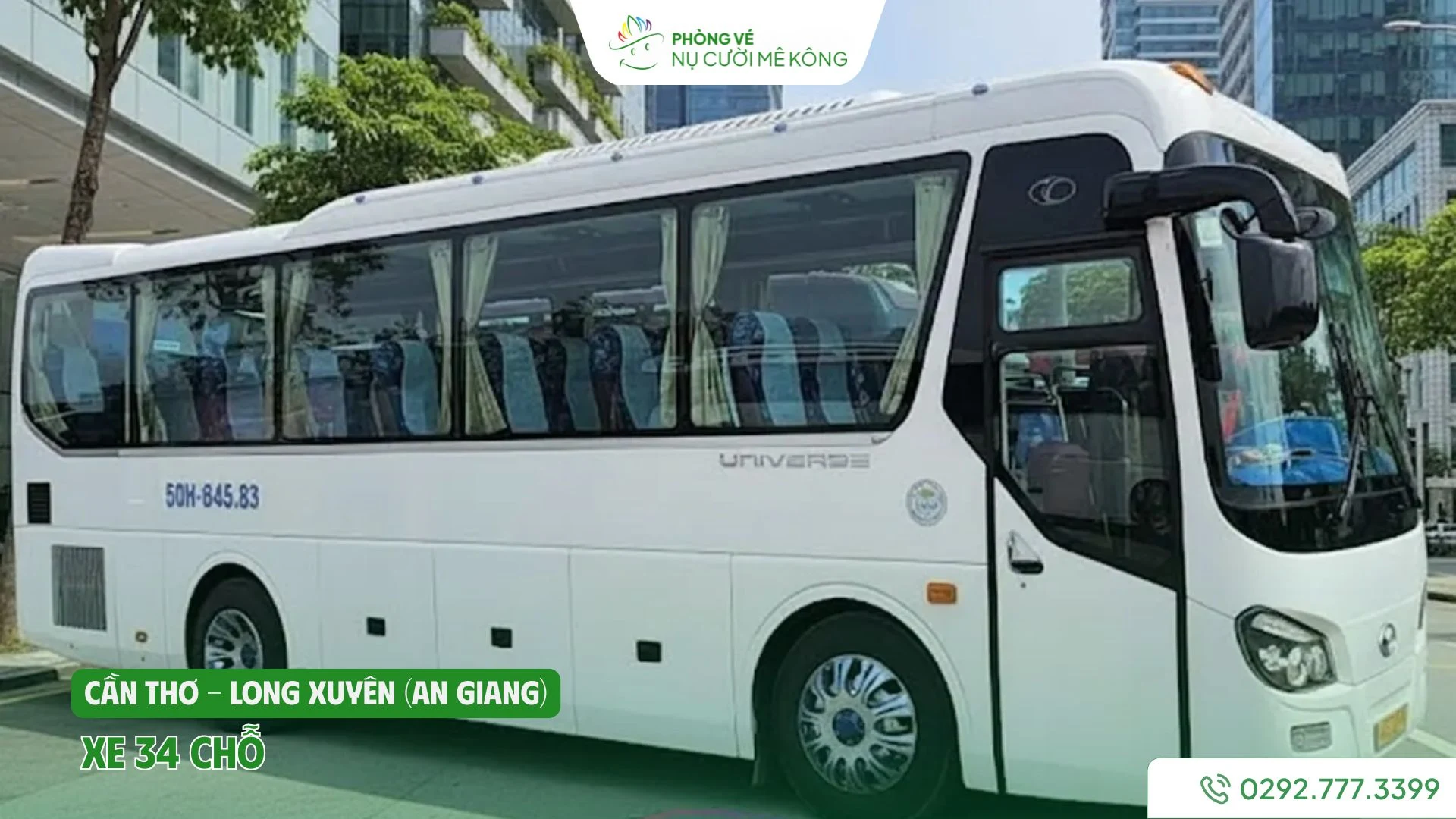 Xe 34 chỗ từ Cần Thơ đi Long Xuyên của Vere