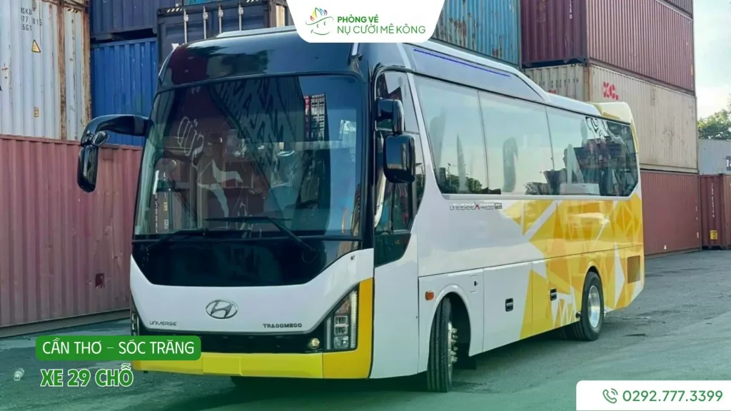 Thuê xe 29 chỗ đi Sóc Trăng từ Cần Thơ