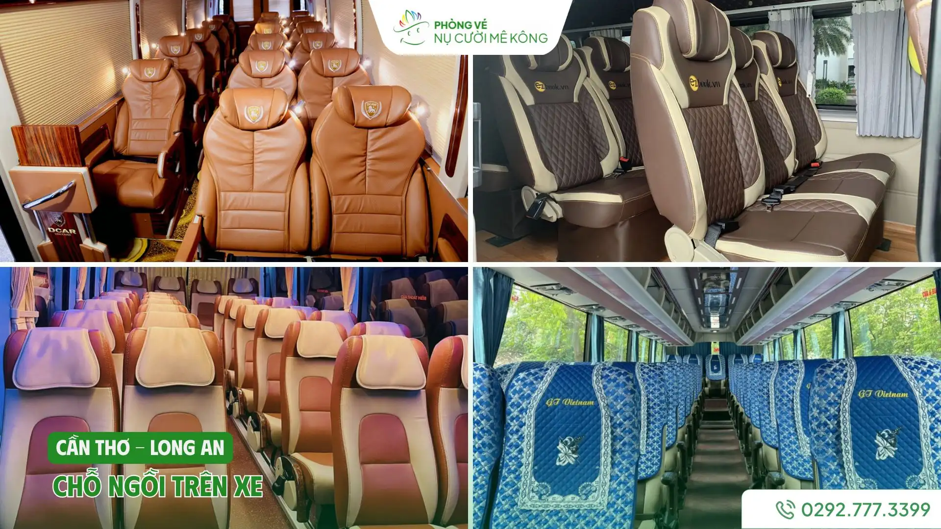 Bên trong xe Cần Thơ đi Long An