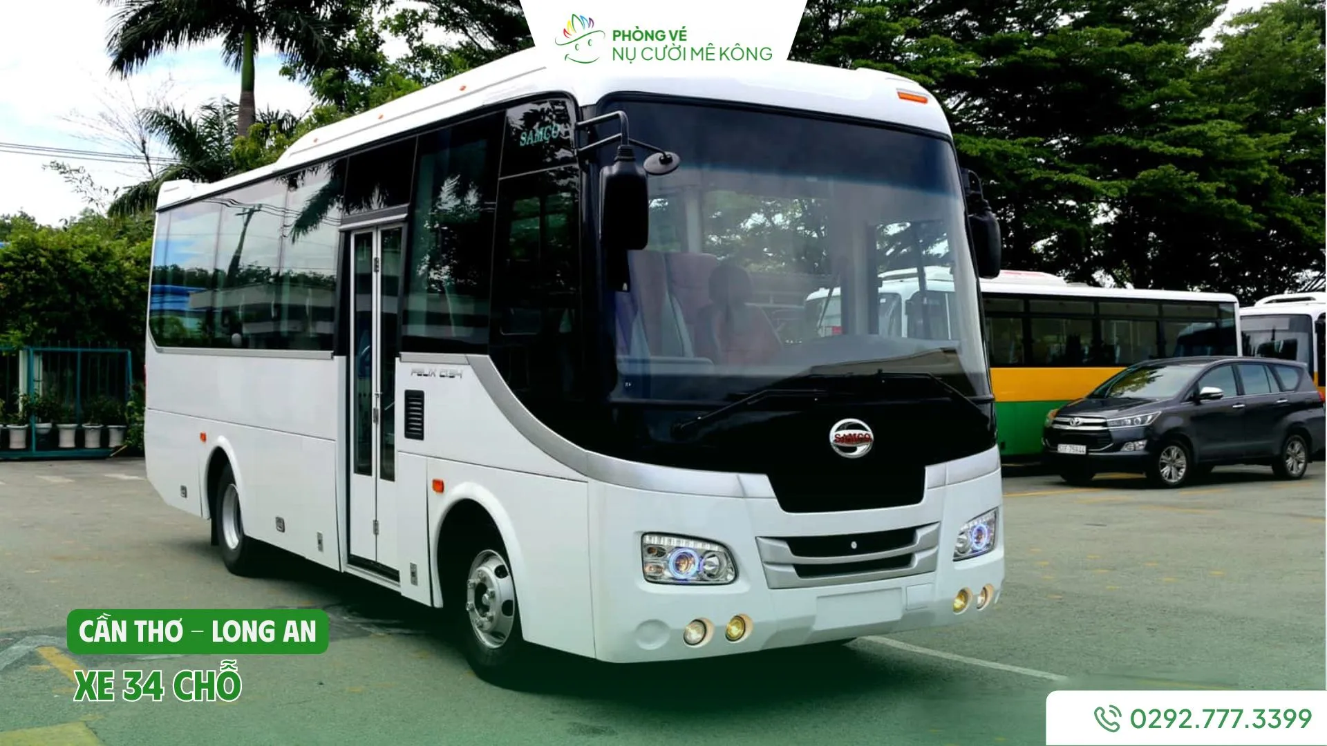 Xe 34 chỗ từ Cần Thơ đi Long An của Vere