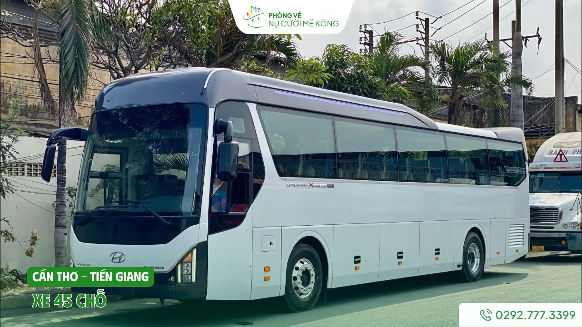 Xe 45 chỗ từ Cần Thơ đi Tiền Giang của Vere