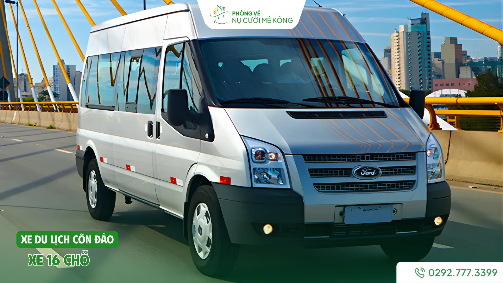 Thuê xe du lịch Côn Đảo giá rẻ, uy tín: Xe 7, 16, 29, 34, 47 chỗ